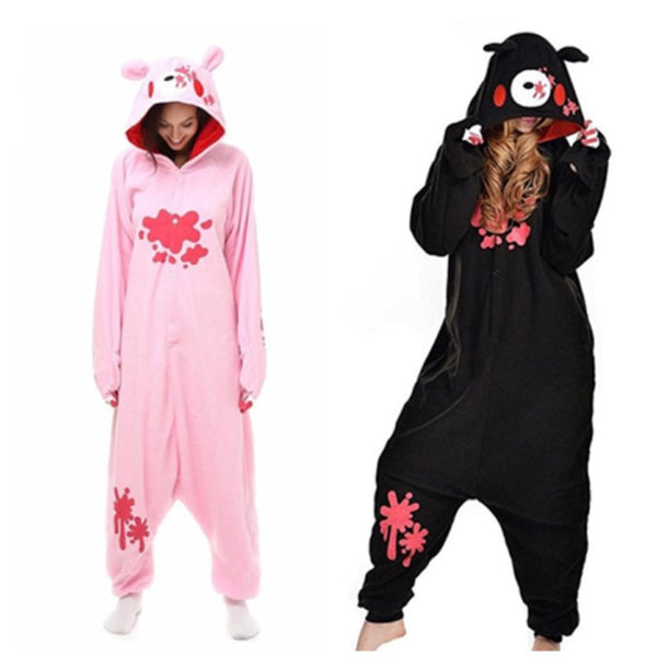 Women Gloomy Bear Onesies Unisex Winter Animal Cartoon Festival Party Onesies Nightwear Anime Costumes Adults Sleepwear Pajamas