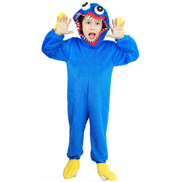 Hugy Wugy Kostüm Mohn Spielzeit Cosplay Spiel Charakter Plüsch Overall Horror Scary Soft Geschenk für Kinder Karneval Party Kleidung