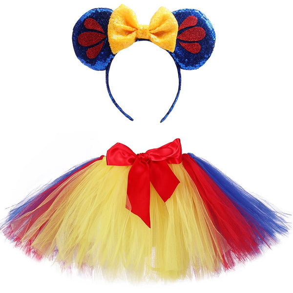 Prinzessin Tutu Rock für Baby Mädchen Halloween Geburtstagsfeier Kostüm Flauschiges Kindertanz Tutu Kleinkind Mädchen Tüllrock Outfit