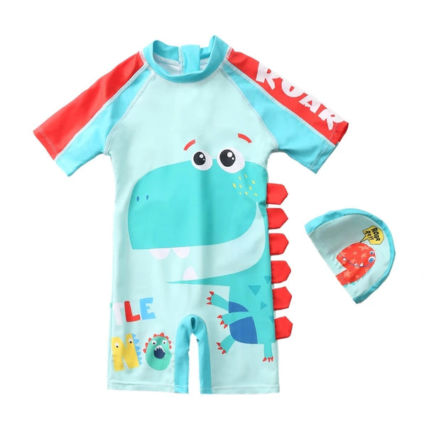 Baby Swimming Pool Swimsuit Kids One Piece Swimsuit Printing Children Clothing 2022 Baby Boys Girl Cute Swimsuits Boys Swimwear