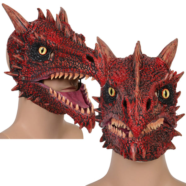 Halloween Dinosaur Cosplay Masks Scary Mask Headgear Adult Child Unisex Animal Carnival Party Stage Performance Accessories