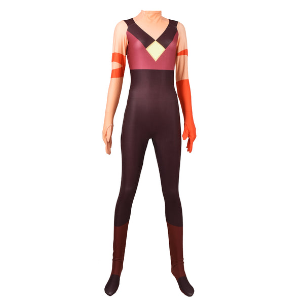 Halloween Steven COS Universe Jasper Superhero Cosplay Costume Men Boys Male suit Zentai Suit Adult Kids Bodysuit Party JumpSuit