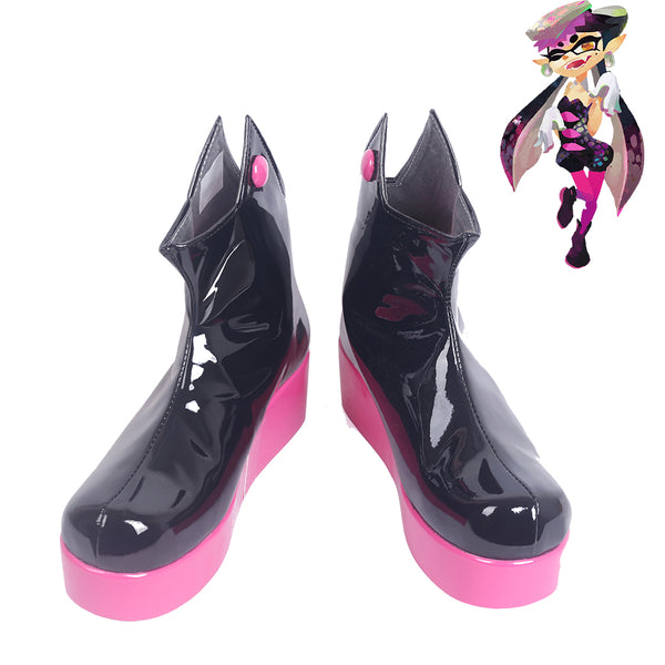 Splatoonoon Cosplay Shoes Women Pink Boots