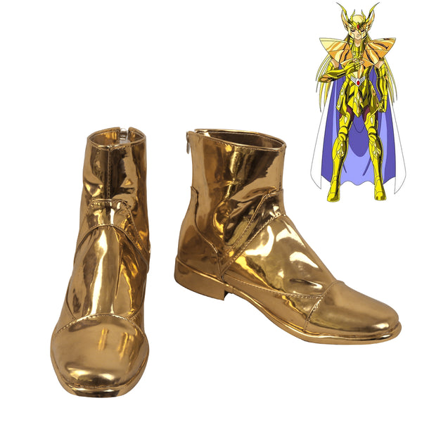 Virgogo Shakaka Shoes Cosplay Gold Saints Saint Seiya Men Boots