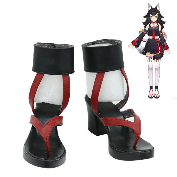 Hololive Ookami Mio Schuhe Cosplay Damenstiefel