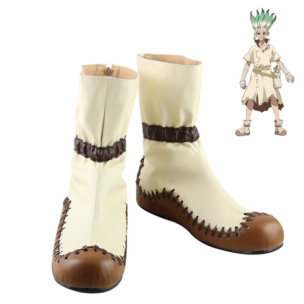 Dr S a Stone Senkuku Ishigamimi Shoes Cosplay Men Boots Ver 1