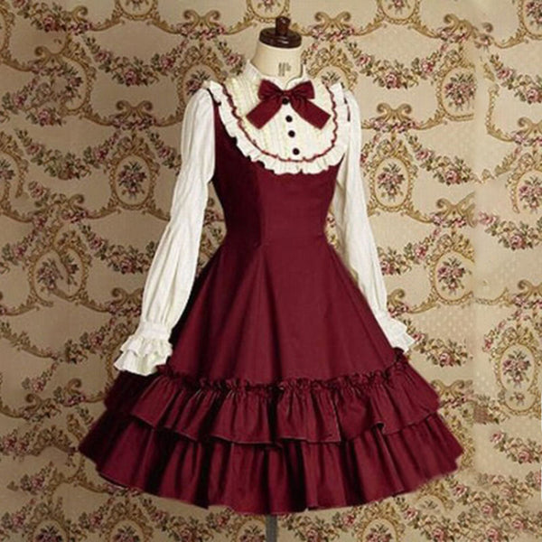 Neue Frauen Mittelalterliche Kleidung Cosplay Maid Kostüm Lolita Täglich Damen Kleid Cosplay Kostüme Halloween Kostüme Für Frauen SL1822