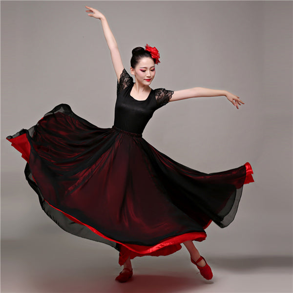 Flamengo 2019 Spanischer Flamencorock Bauchtanzkostüme Stierkampffestival Ballsaal Zigeunerkleider für Frauen Swingkleid SL1457