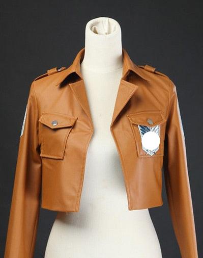 Levivi Costume Attack a On and Titanan Jacket Levivi Erenen Cosplay Shingekiki Kyojinin Leather Jacket Cosplay Costume